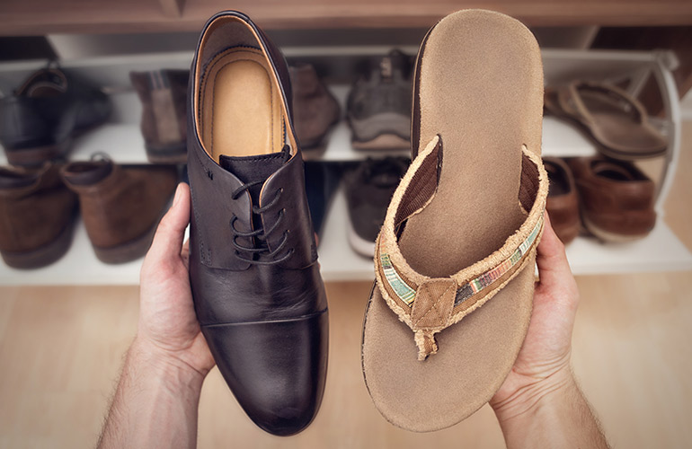 Prioritise what shoes to pack