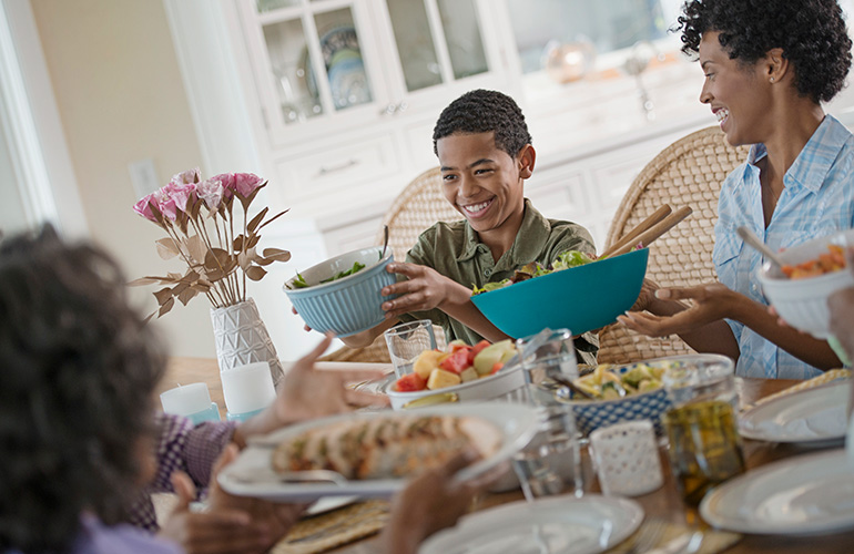 Use good table manners