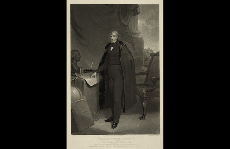 William Henry Harrison: Talked himself to death?