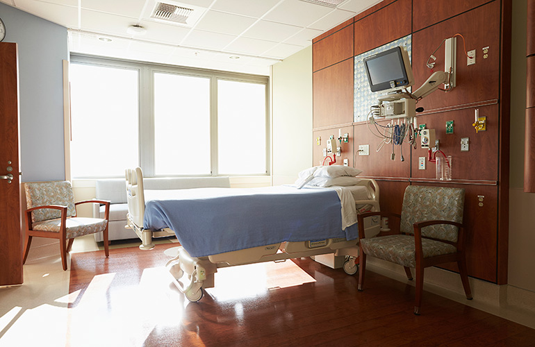The sickest patients are the only VIPs in here