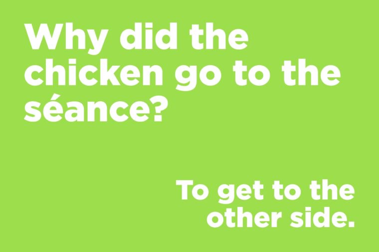 Why did the chicken go to the séance?