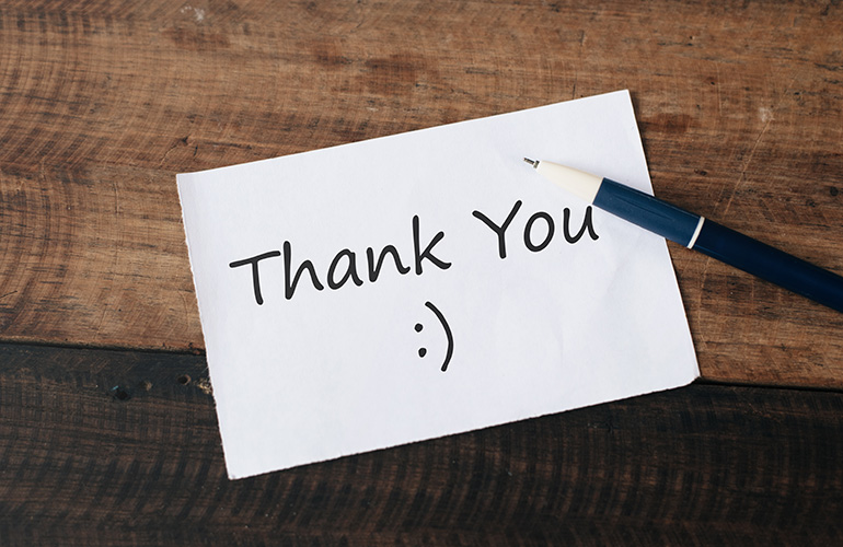 A positive note from you can go a long way