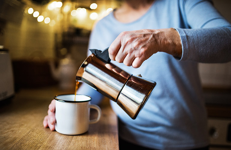 Drink coffee