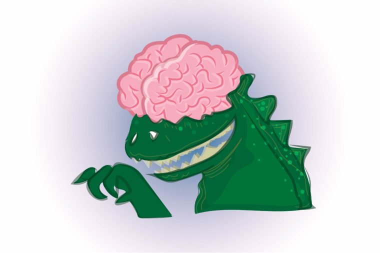 Dinosaurs lacked the ability to think and reason