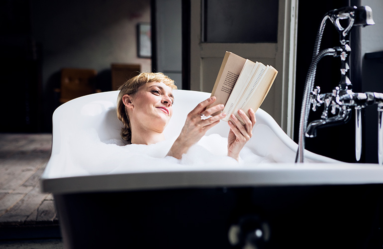 Reading in the bath