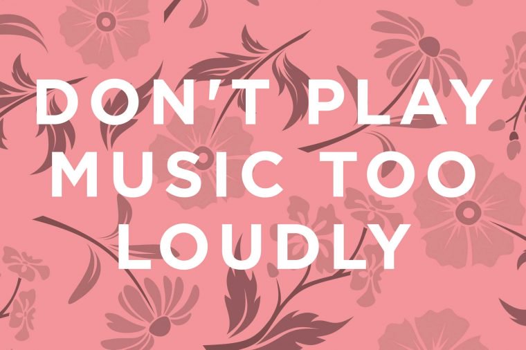 This is the number-one rule about listening to music: