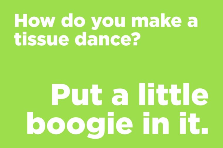 How do you make a tissue dance?