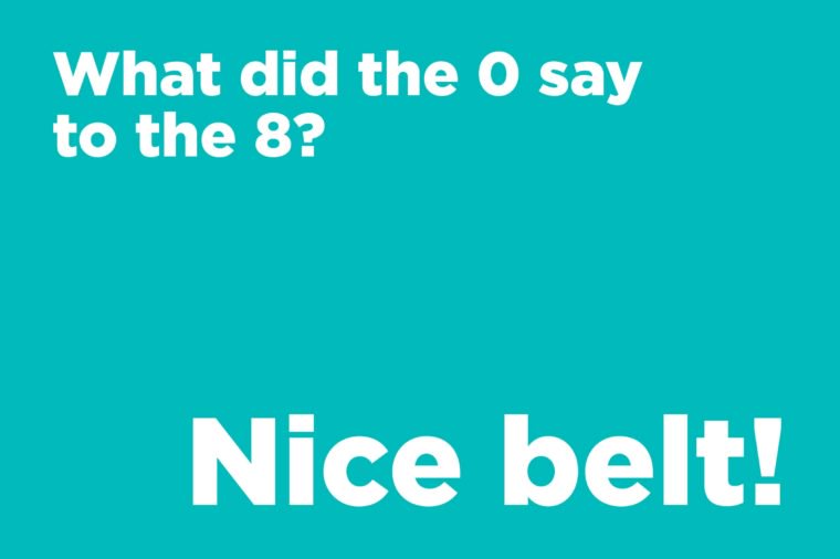 What did the 0 say to the 8?