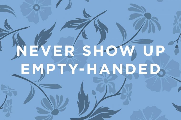 This is basic party etiquette: