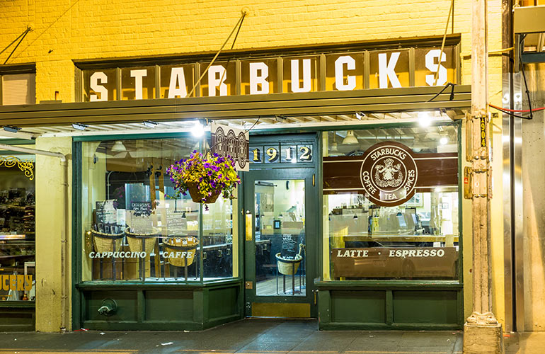 The First Starbucks, Seattle, USA