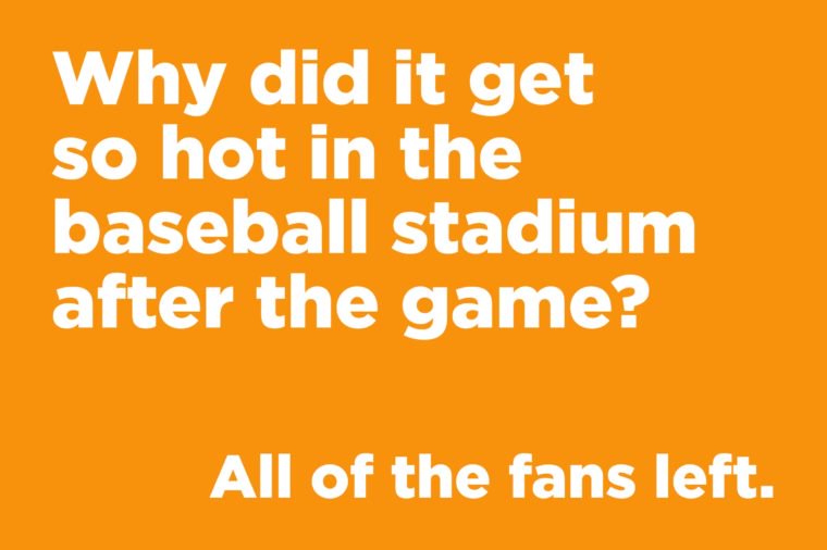 Why did it get so hot in the baseball stadium after the game