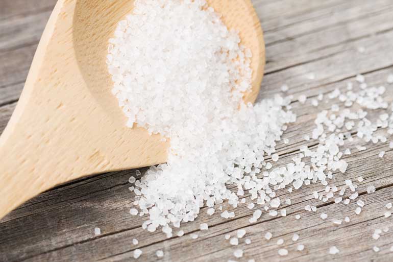 8. Clean a sticky stovetop: Sprinkle with salt