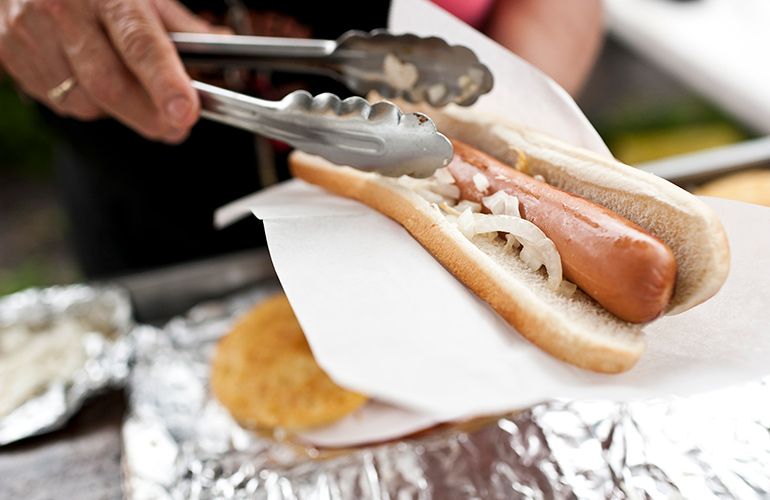Hot dogs and sausages