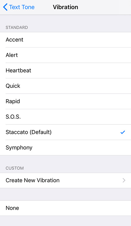 Customise phone vibrations
