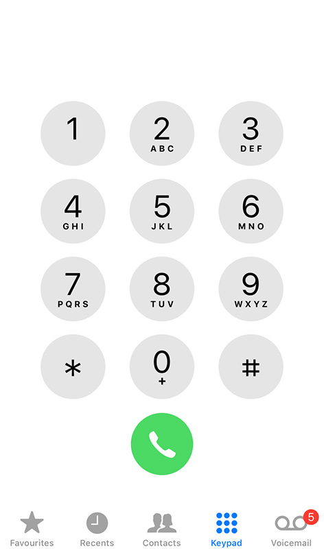 Press one button to make a call
