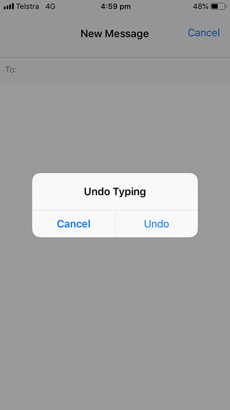 Erase text with the shake of your hand