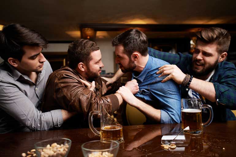 A tipsy guest is turning the party into unhappy hour