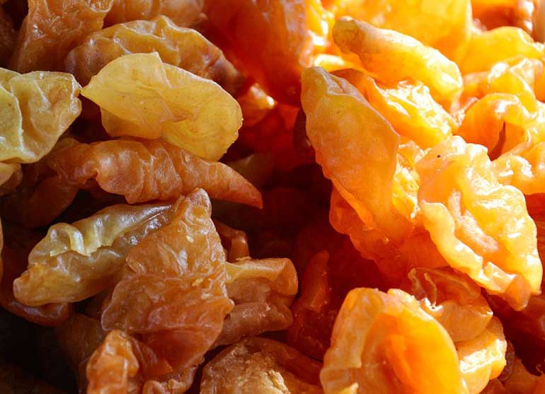 9. Dried apricots