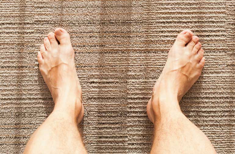 1. Please! Don’t walk around barefoot