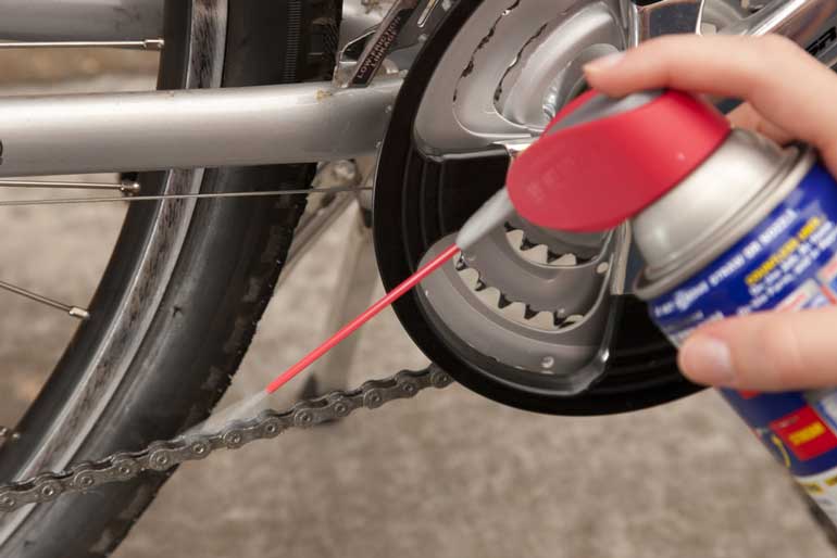 4. Lubricate the chain