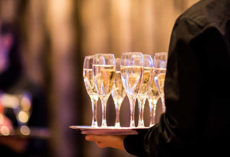 Your beverage of choice is bubbly