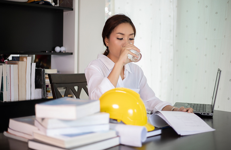 6. You’re not drinking enough water