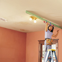 Fix a Sagging Plasterboard Ceiling