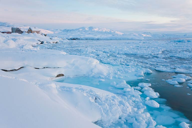 13. Massive impact crater under the Greenland ice sheet