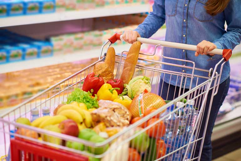 6. Don't balance your grocery cart
