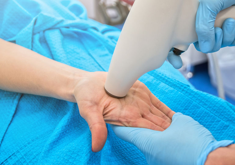 Sweaty palms: Hyperhidrosis