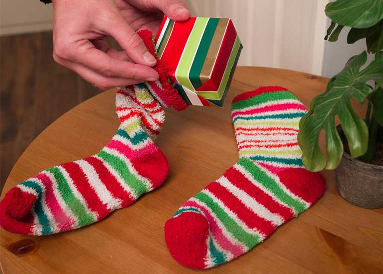 In your socks