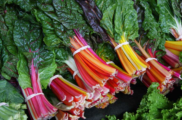 8. Swiss chard stems