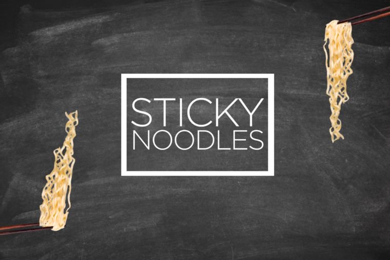 Sticky noodles