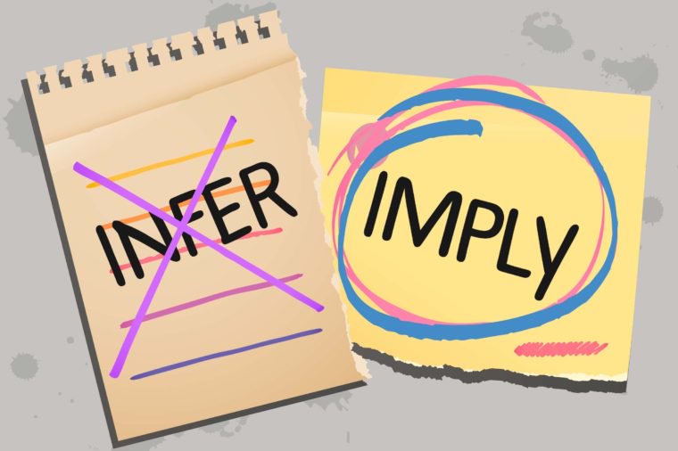 Infer versus Imply