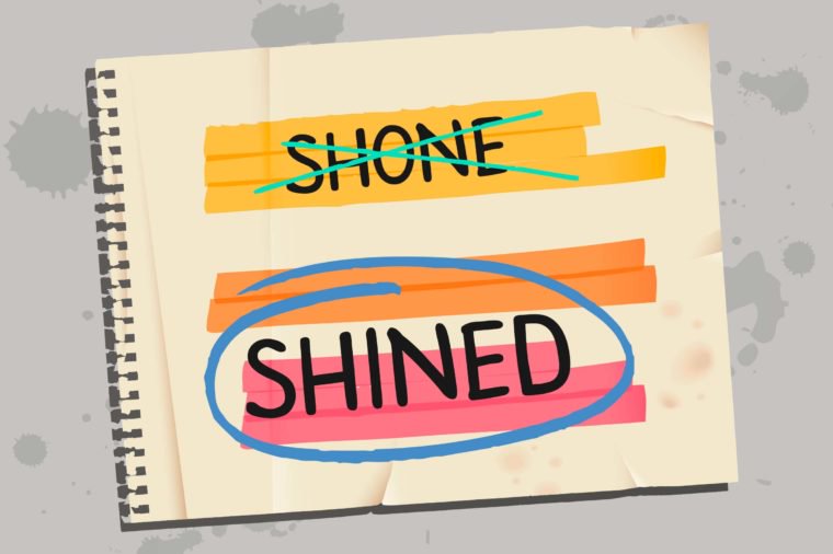 Shone versus Shined