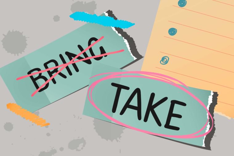 Bring versus Take