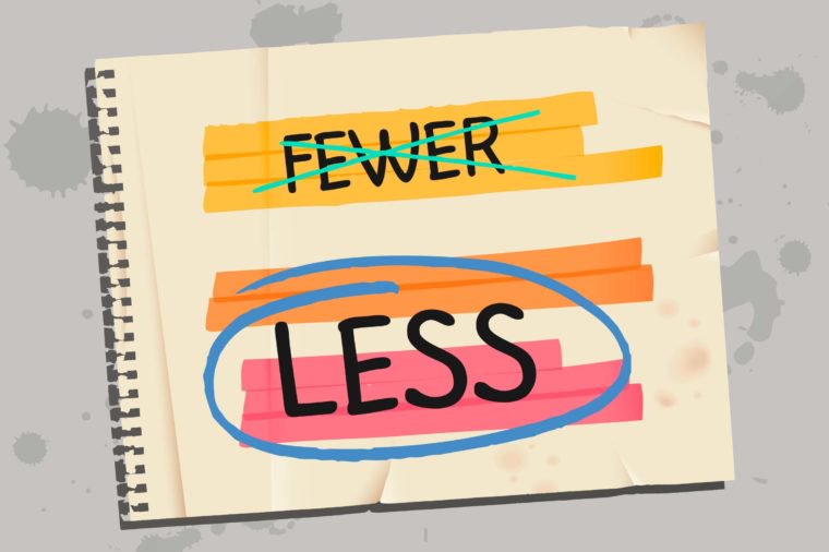 Fewer versus Less