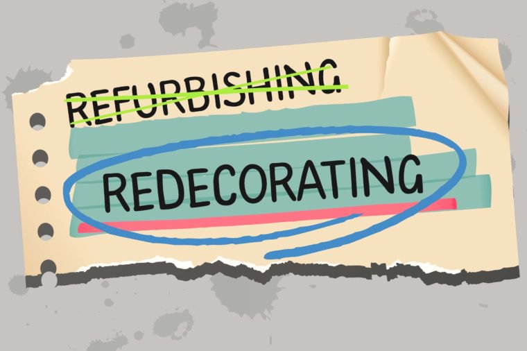…versus Refurbishing versus Redecorating
