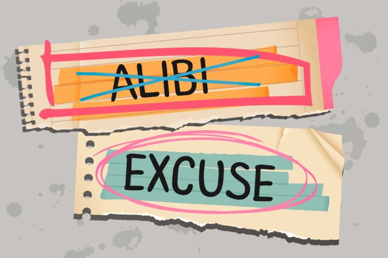 Alibi versus Excuse