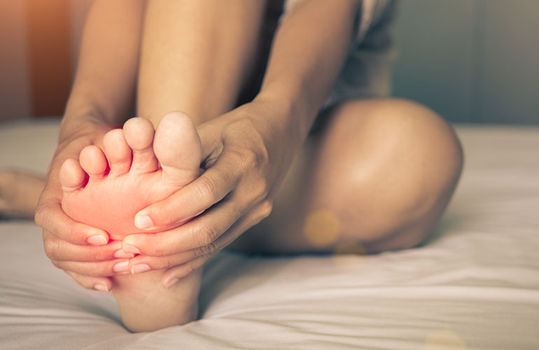 You have blisters in weird places