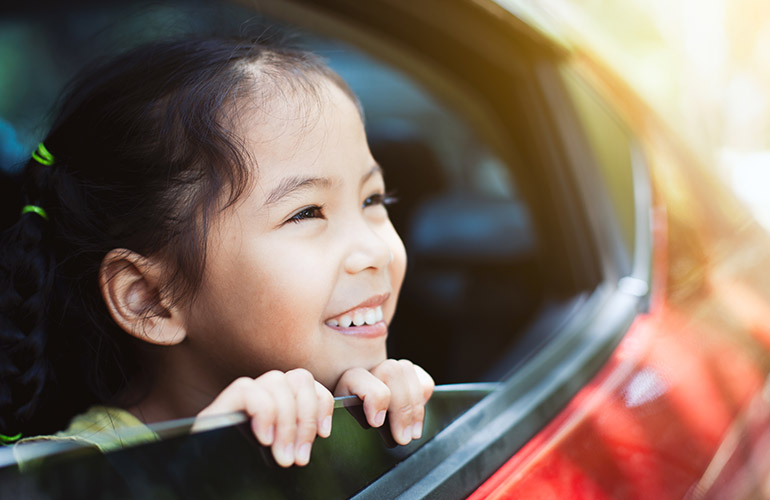 Open the car window