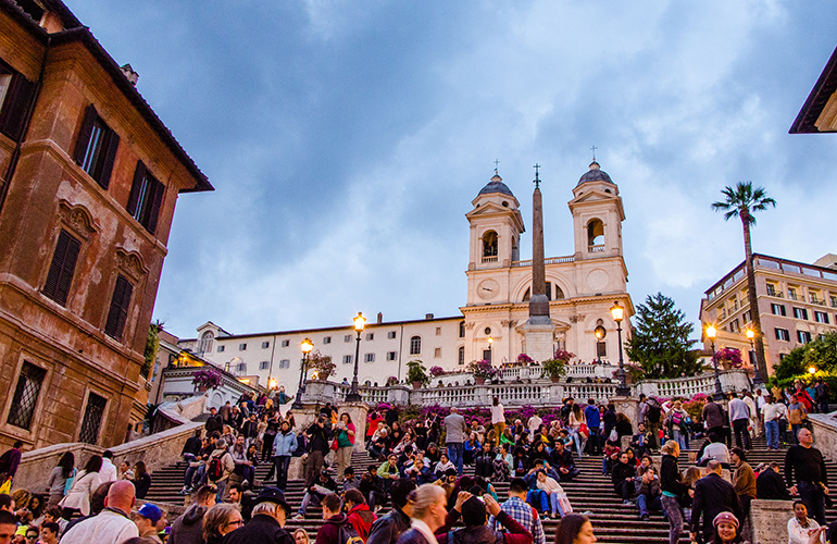 Don’t sit on the steps in Rome