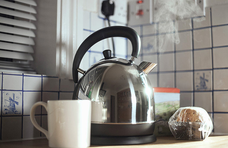 Boiling water
