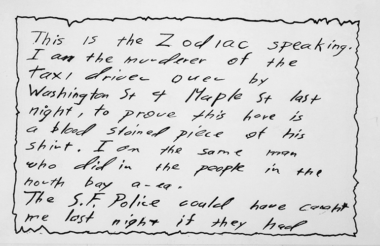 The Zodiac Killer