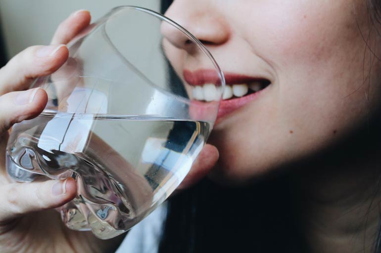 Drink a glass of water