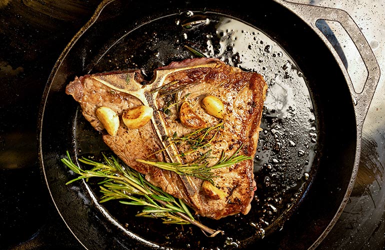 Using non-stick pans