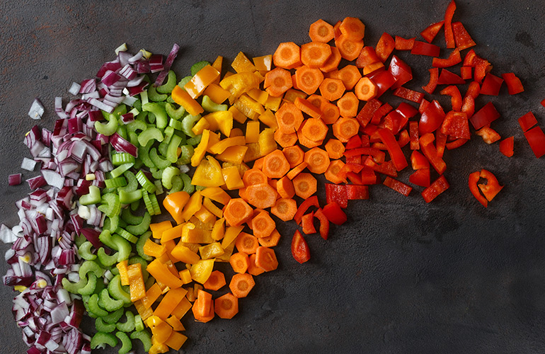 Not prepping the ingredients first