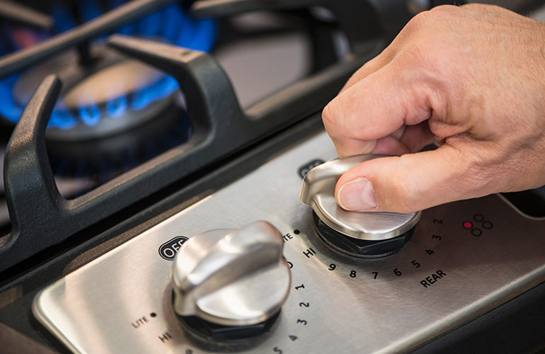 Under the stove