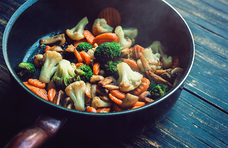 Overcooking veggies