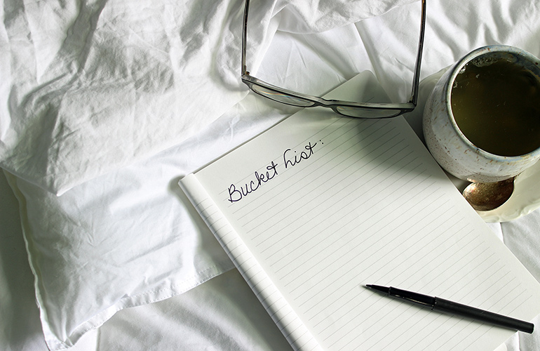 Make a bedroom bucket list